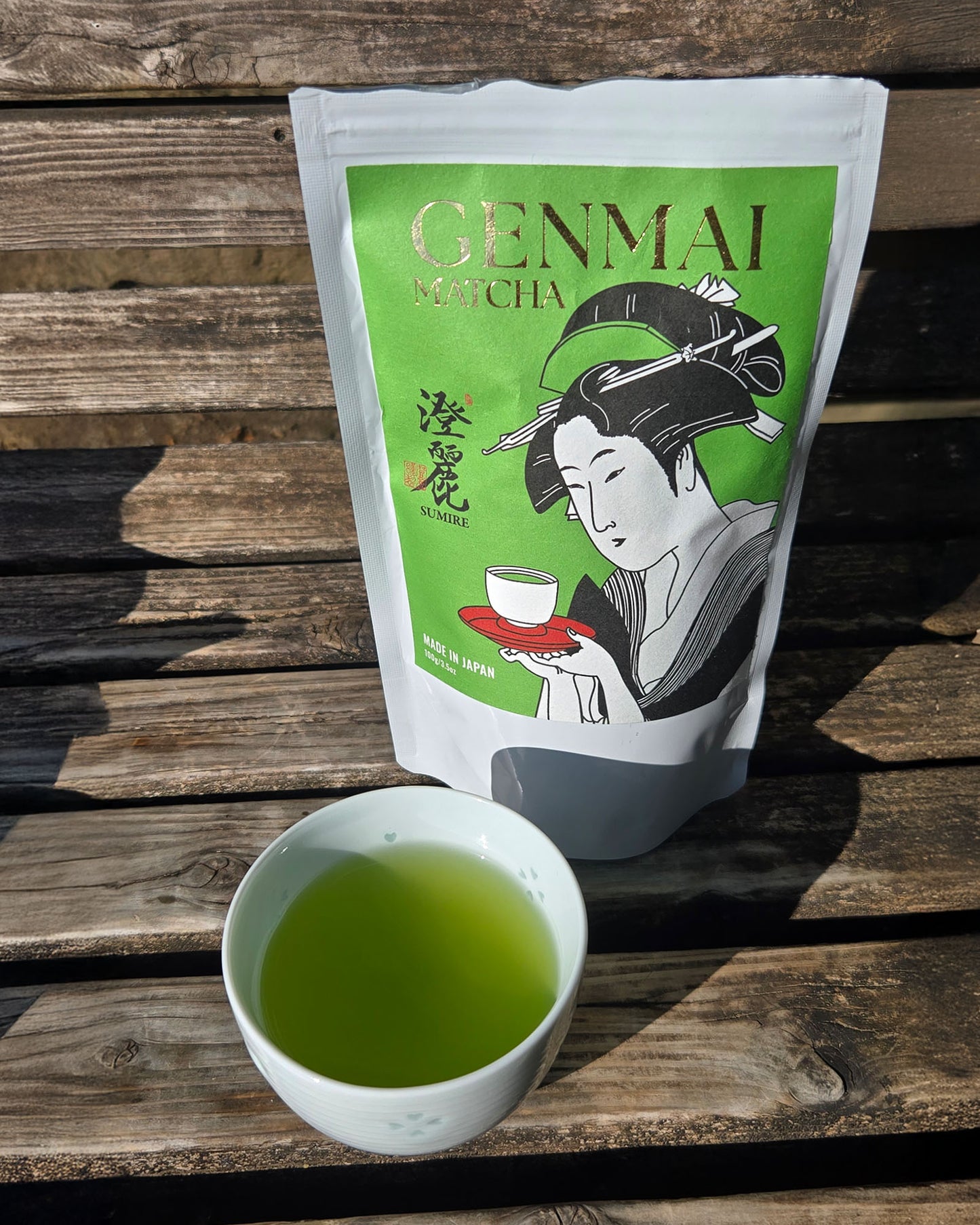 SUMIRE Genmaicha Brown Rice Green Tea from Kagoshima Japan