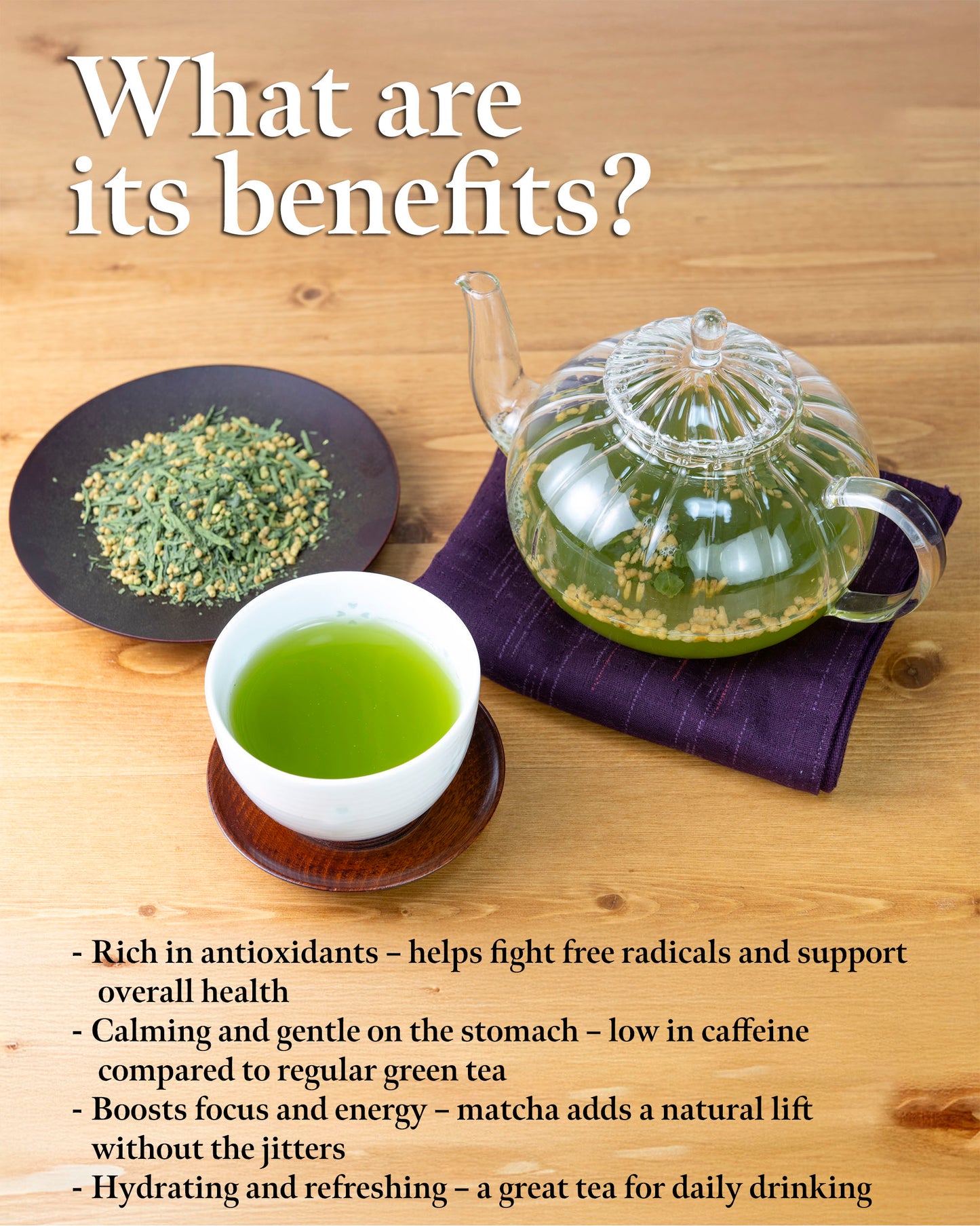 SUMIRE Genmaicha Brown Rice Green Tea from Kagoshima Japan