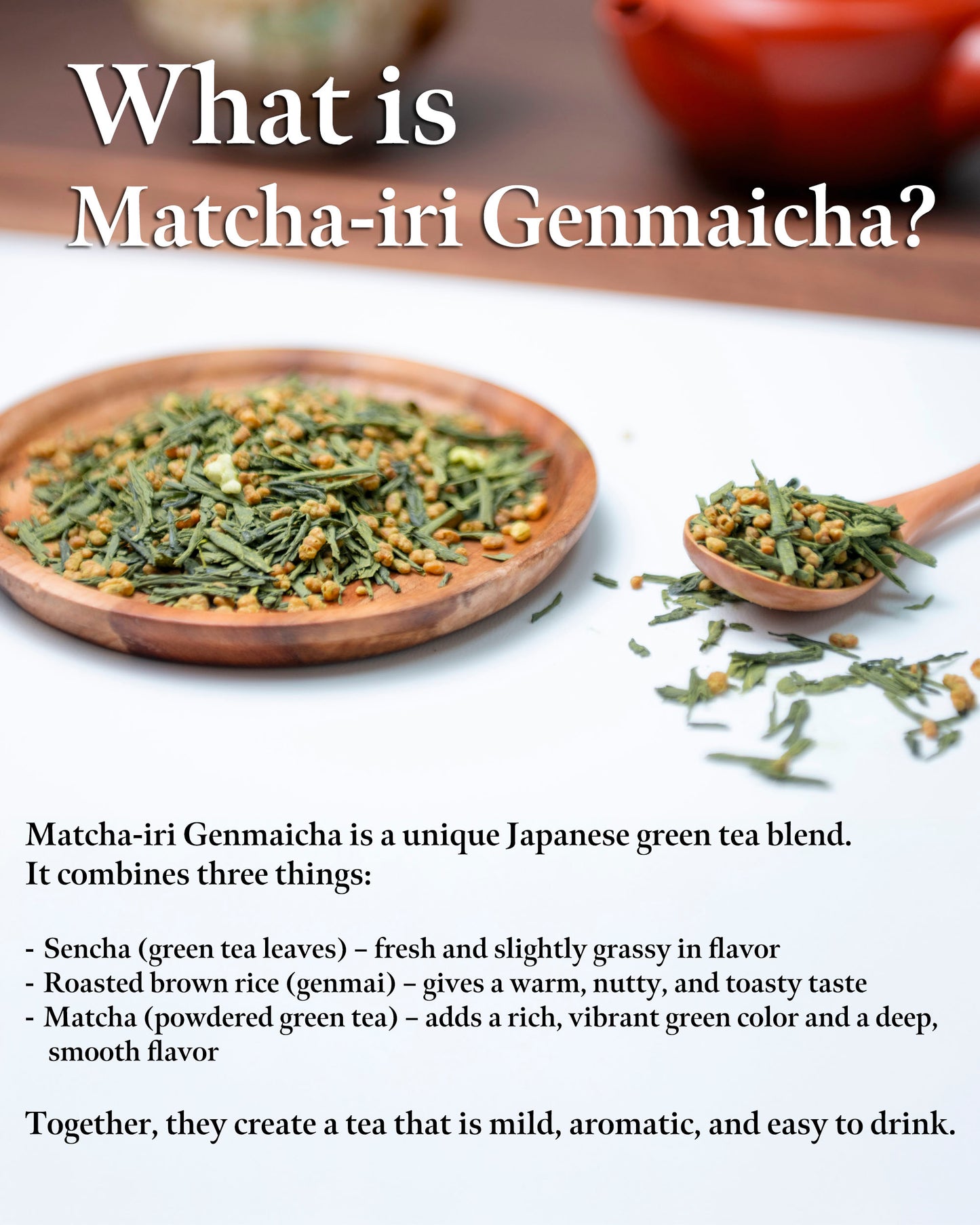 SUMIRE Genmaicha Brown Rice Green Tea from Kagoshima Japan